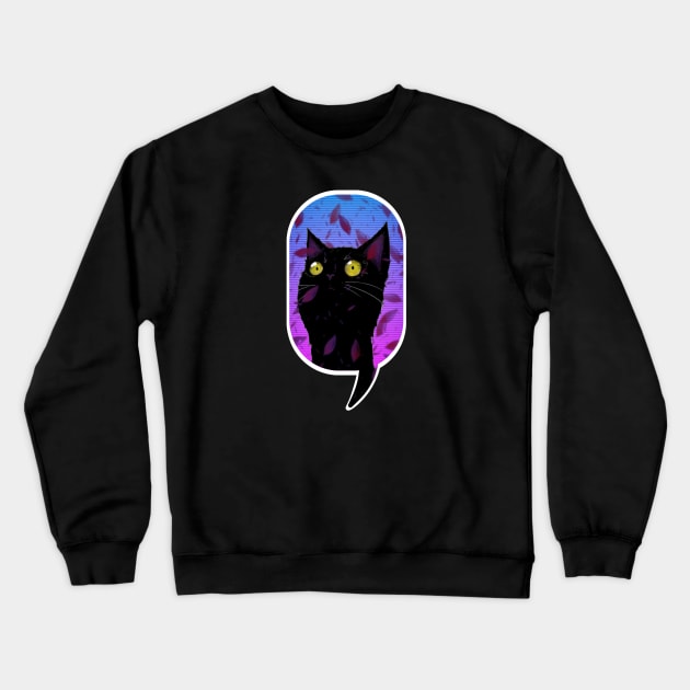 Autumn Kitty Crewneck Sweatshirt by WillMcWill